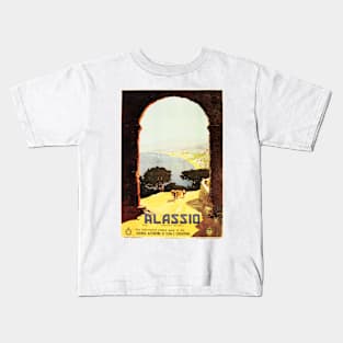 ALASSIO ITALY Western Riviera ENIT Italian Vintage Travel Kids T-Shirt